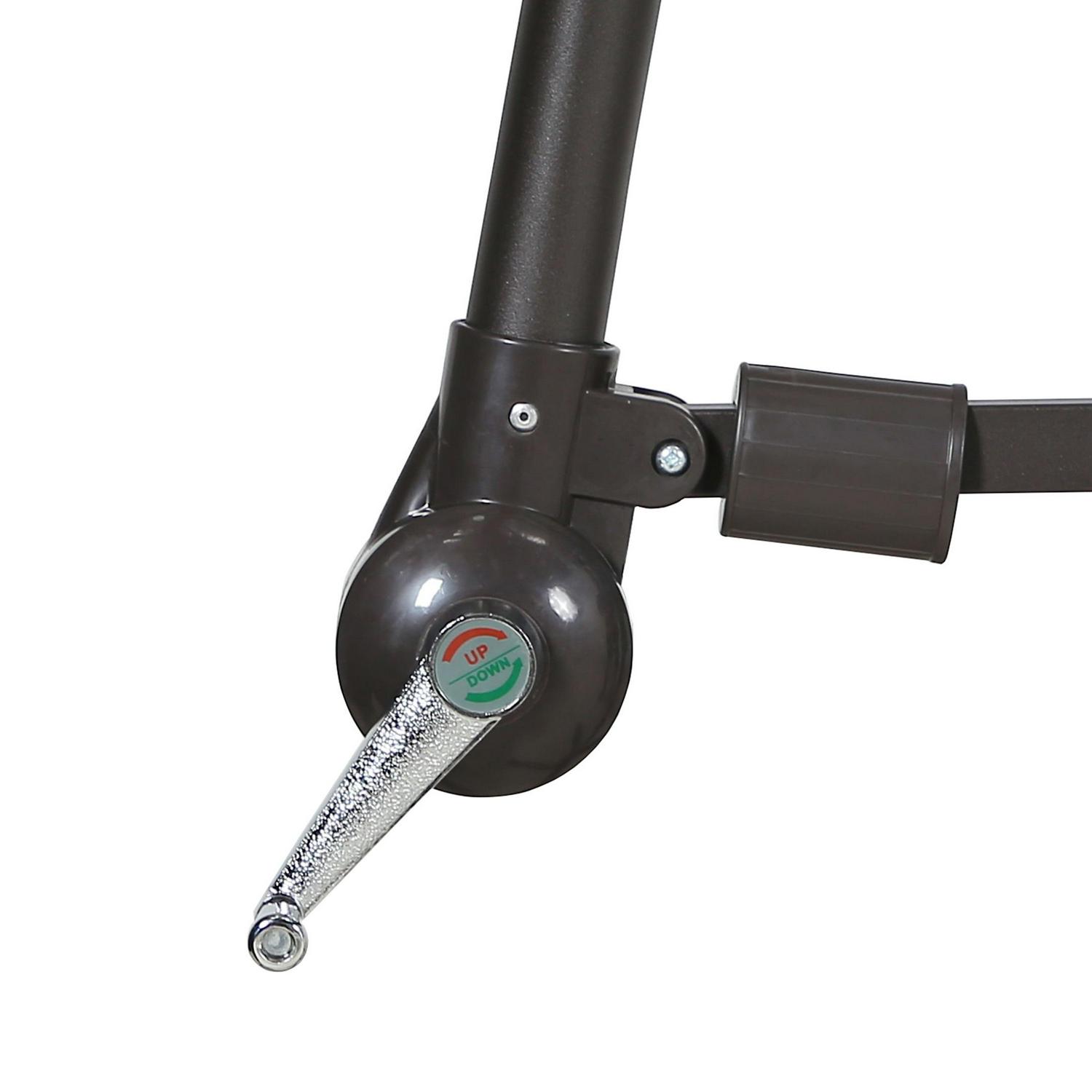 GARDEN 10 Ft Offset Cantilever Umbrellas for Patio Outdoor Shade, Turquoise - Image 8