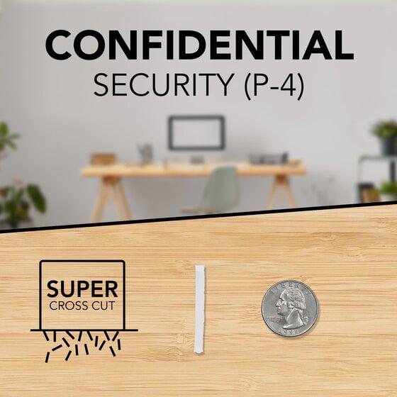 GBC, GBC1757407, ShredMaster PSX10-06 Super Cross-Cut Paper Shredder, 1 Each, Black,Chrome - Image 5