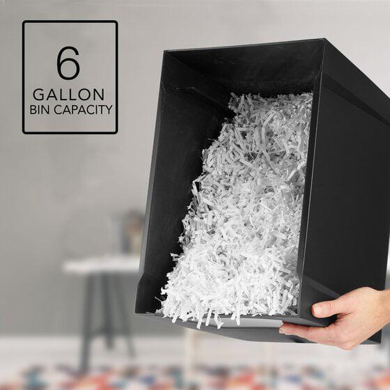 GBC, GBC1757407, ShredMaster PSX10-06 Super Cross-Cut Paper Shredder, 1 Each, Black,Chrome - Image 6