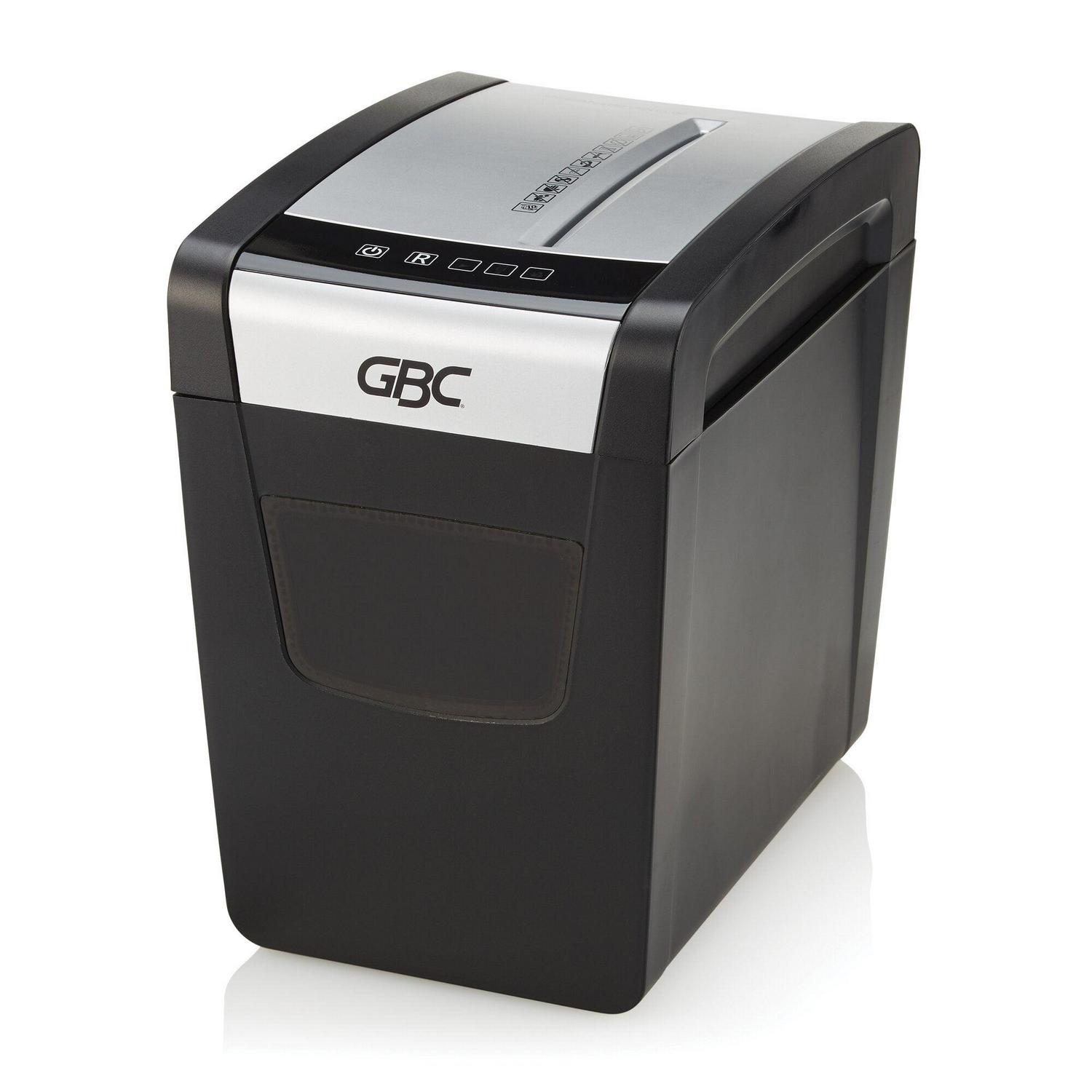 GBC, GBC1757407, ShredMaster PSX10-06 Super Cross-Cut Paper Shredder, 1 Each, Black,Chrome