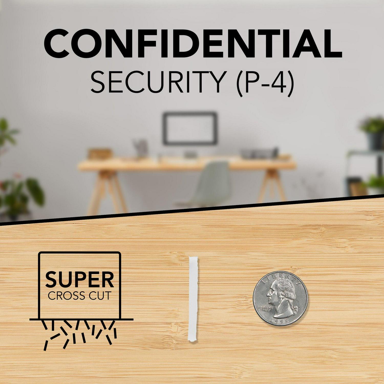 GBC® Ex12-05 Super Cross-Cut Shredder, 12 Manual Sheet Capacity 1757390F - Image 4