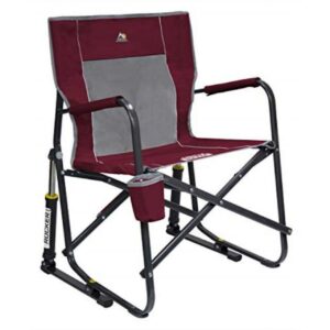 GCI Outdoor Freestyle Rocker Foldable Rocking Camp Chair, Cinnamon