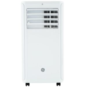 GE 6,100 BTU Portable Air Conditioner for Small Rooms up to 250 sq ft., 3-in-1 with Dehumidify, Fan and Auto Evaporation, Included Window Installation Kit 6100 BTU White