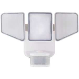 GE Enbrighten Motion LED Security & Accent Light, 3-Head, Selectable Light Output, White, 40939