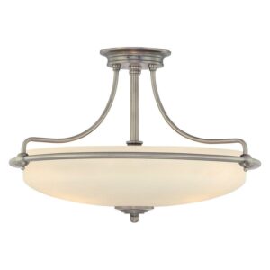 GF1721AN-Quoizel Lighting-Griffin - 4 Light Semi-Flush Mount-Antique Nickel Finish