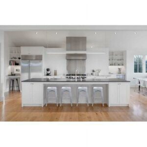 GIA Design Group 24 Inch Counter Height Backless Metal Stools, Gray, Set of 4