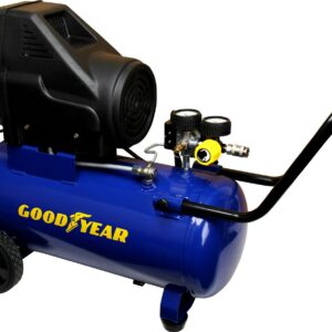 GOODYEAR Steel Blue 1.5 HP 150 PSI Oil-free Air Compressor 8 gal