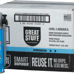 GREAT STUFF SMART DISPENSER Window & Door 12oz Case of 12