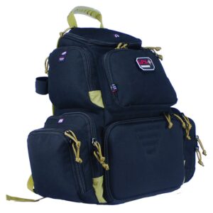 G.P.S. Handgunner Backpack with Cradle for 4 Handguns Black Tan