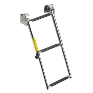 Garelick Eez-In 3-19683 Telescoping Transom Ladder, 4-Step