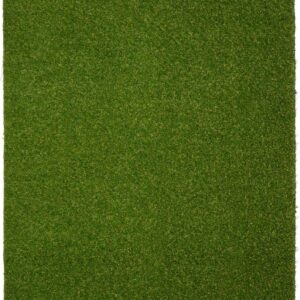 Garland Rug Realistic Artificial Grass Turf Polypropylene Green Indoor/Outdoor Area Rug, 6' x 7'6"
