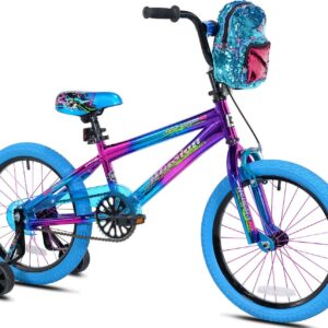Genesis Illusion Child Bike, 18" Wheels, Kids Ages 6-12 Years, Blue/Purple