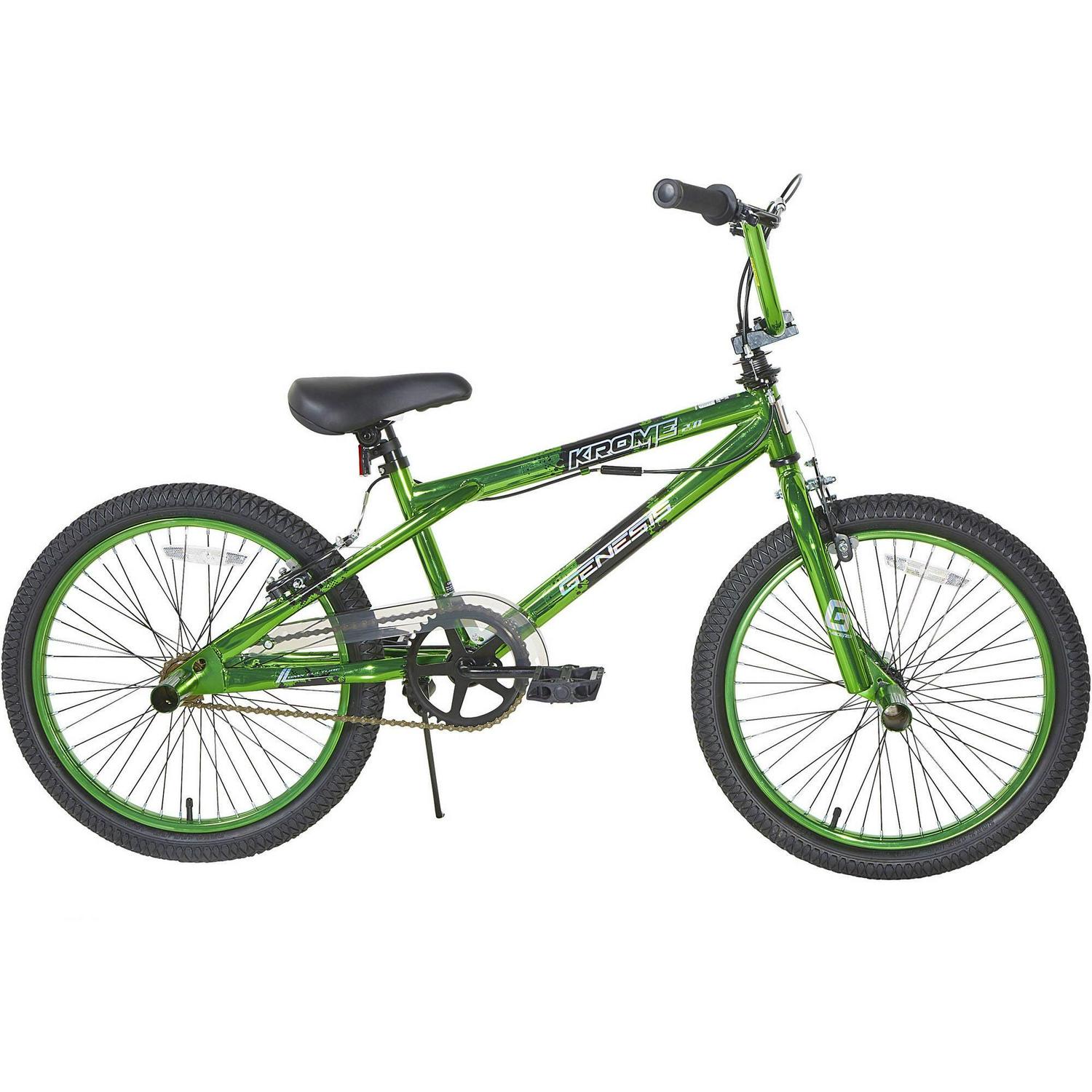 Genesis 20" Boys' Green Krome 2.0 BMX Bike