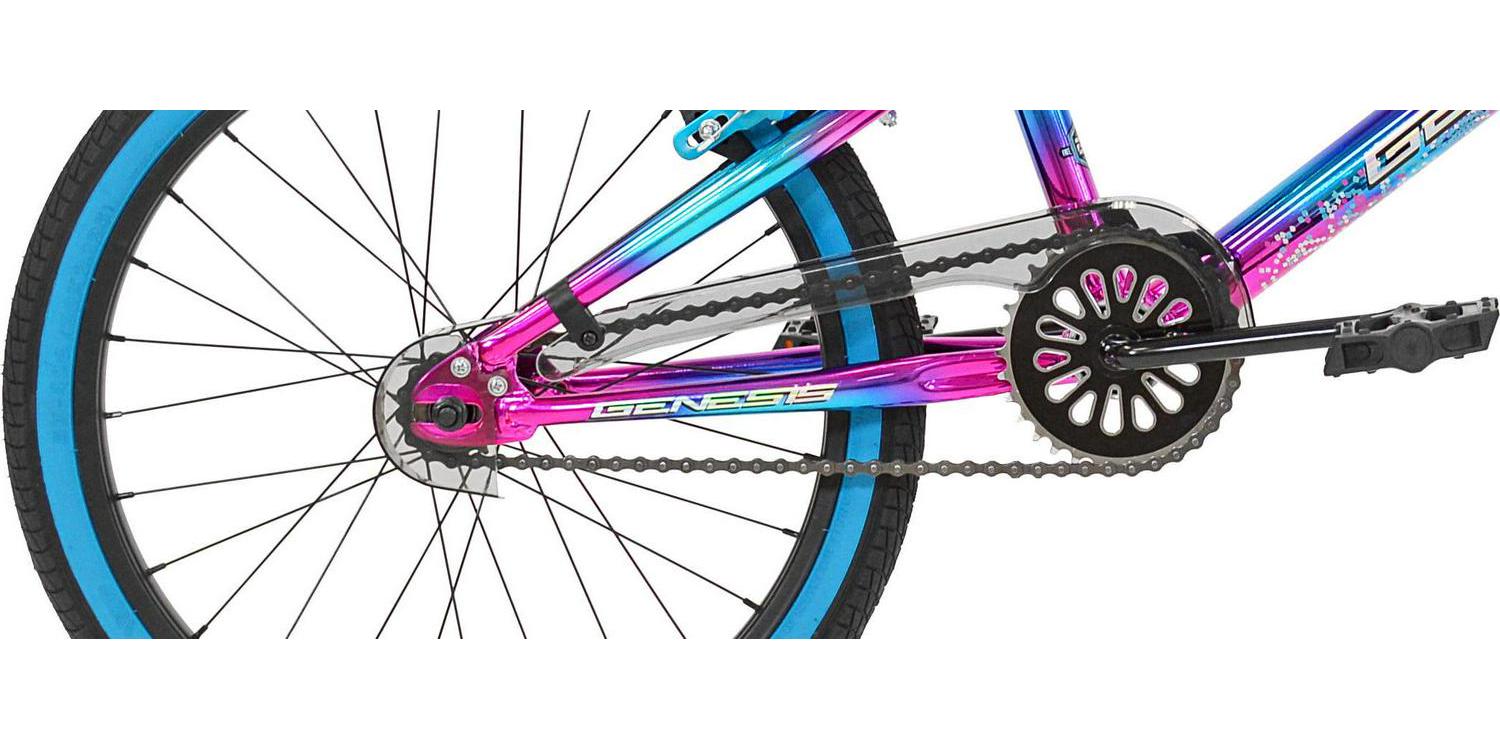 Genesis Illusion Child Bike, 20" Wheels, Kids Ages 7-13 Years, Blue/Purple - Image 6