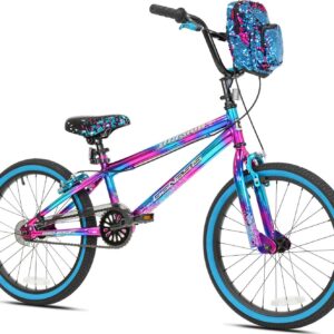 Genesis Illusion Child Bike, 20" Wheels, Kids Ages 7-13 Years, Blue/Purple