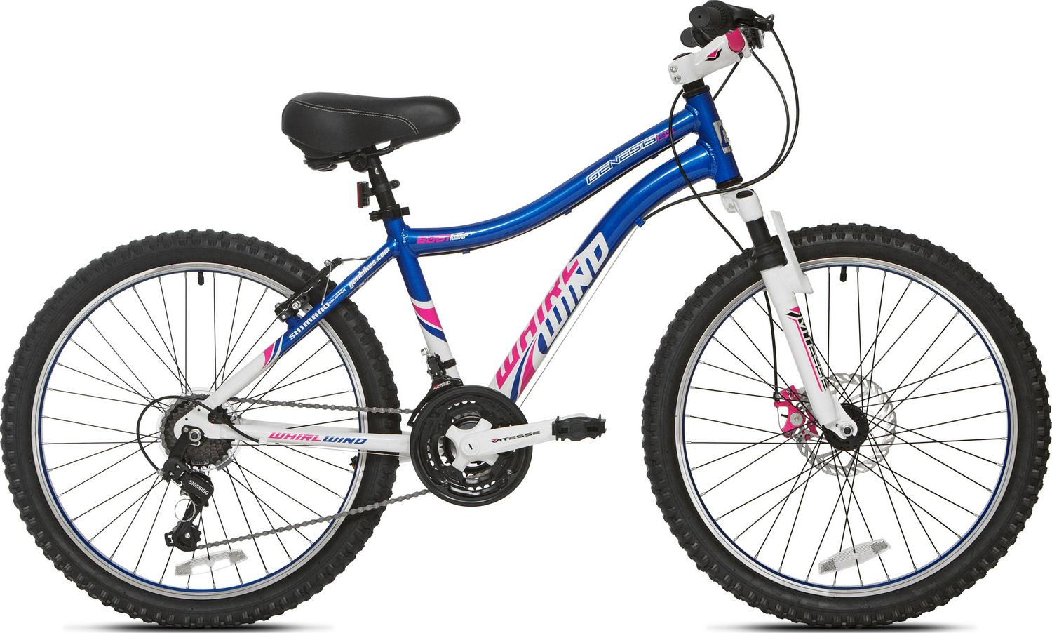 Genesis 24" Whirlwind Girl's Mountain Bike,Tween/Adult, Blue - Image 2
