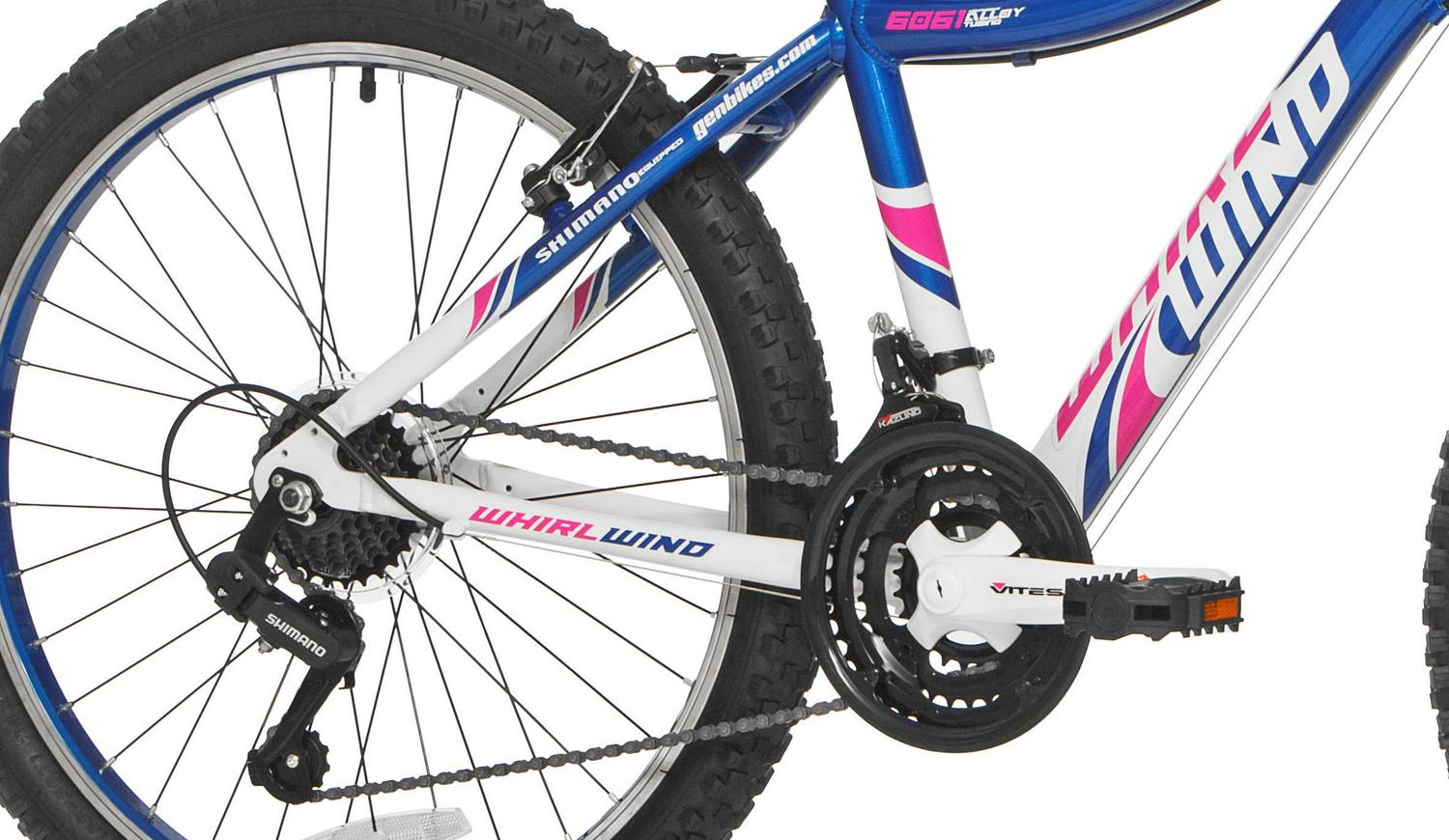 Genesis 24" Whirlwind Girl's Mountain Bike,Tween/Adult, Blue - Image 6