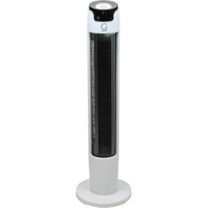 Genesis Powerful 43 Inch Oscillating Tower Fan With Max Air Quiet Technology And Remote