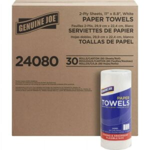 Genuine Joe Kitchen Roll Flexible Size Towels (24080) - 2 Pack