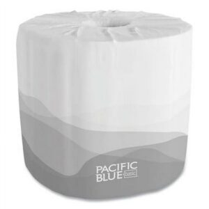 Georgia-Pacific Professional Pacific Blue Basic 1-Ply Toilet Paper, 550 Sheets, 80 Rolls per Carton