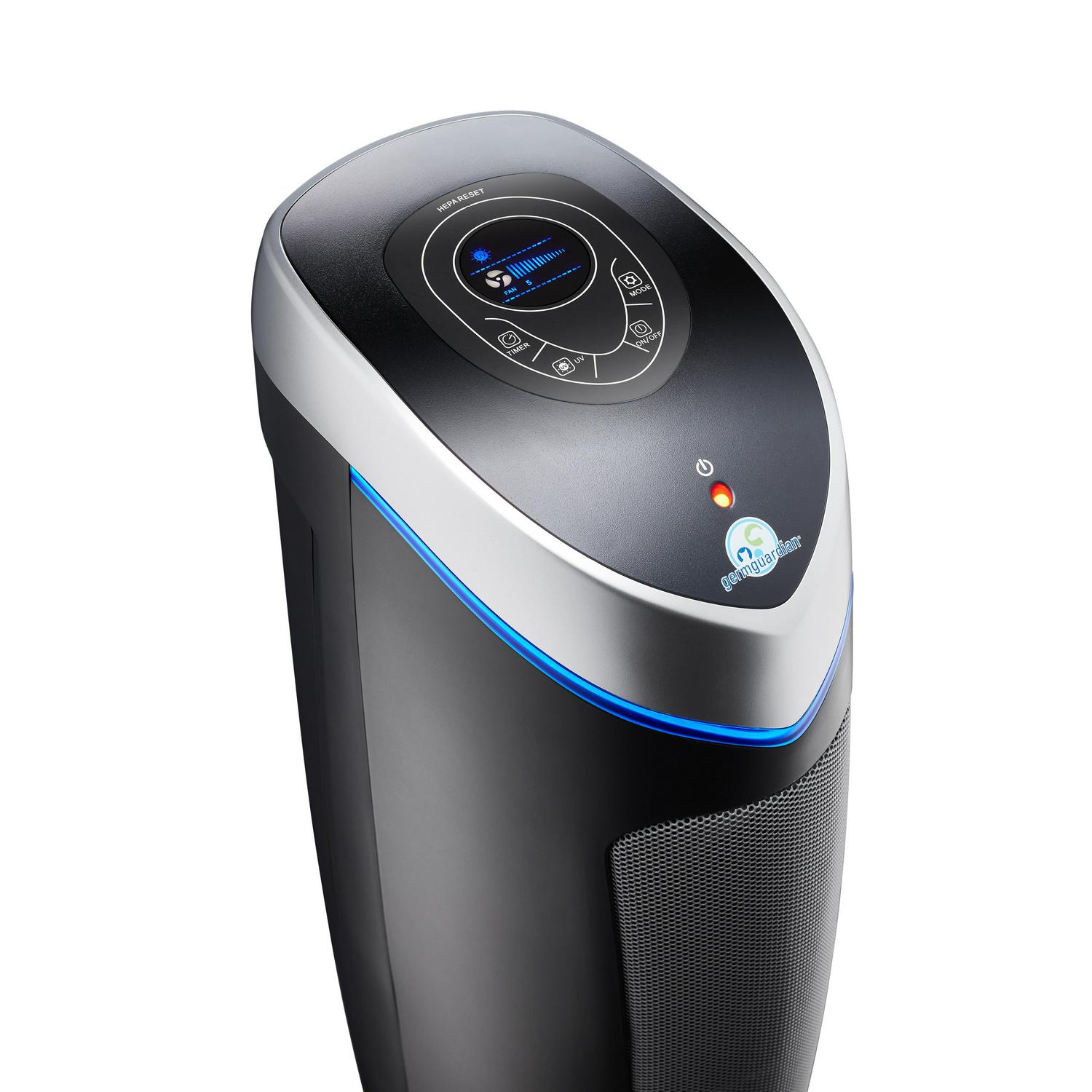 GermGuardian Air Purifier with HEPA Pet Pure Filter, UV-C, Removes Pet Dander, 915 Sq. ft, AC5250PT - Image 10