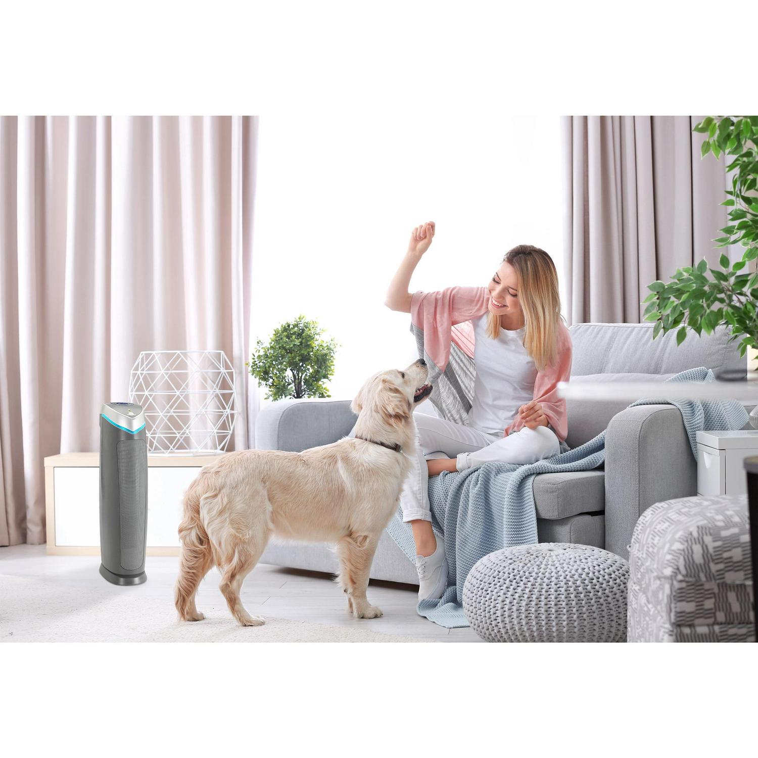 GermGuardian Air Purifier with HEPA Pet Pure Filter, UV-C, Removes Pet Dander, 915 Sq. ft, AC5250PT - Image 17