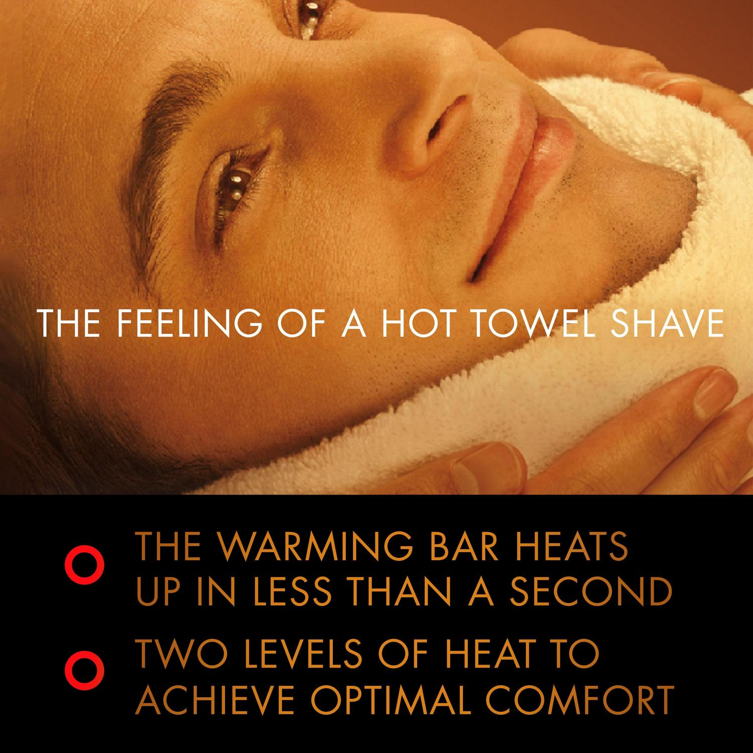 Gillette Labs Men's Heated Razor Starter Kit - 1 Handle, 2 Blade Refills, 1 Charging Dock, Black - Image 3