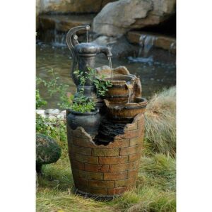 Jeco Glenville Water Pump Cascading Water Fountain