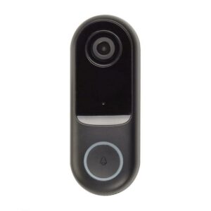 Globe Electric Wi-Fi Smart Home Black/Gray ABS/Polycarbonate Wired Video Doorbell