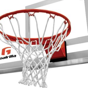 Goalrilla Heavy-Weight Pro-Style Breakaway Basketball Rim, Nylon Net, 5" x 5" Mount Type (Outdoor)