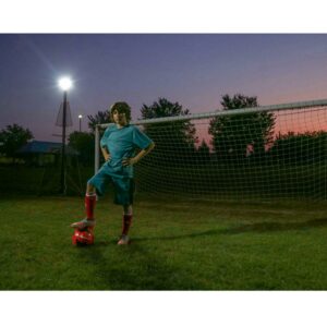 Goalrilla Torch Portable LED Floodlight with Inflated Pole and Includes Carrying Case