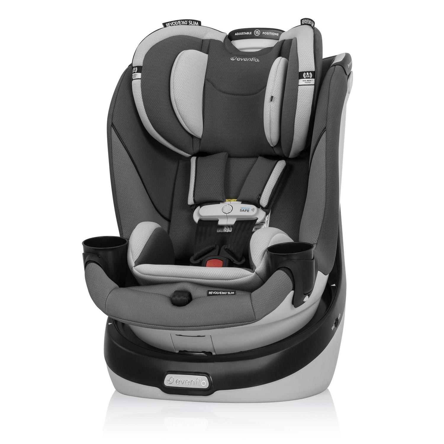 Gold Revolve360 Slim 2-in-1 Rotational Car Seat with SensorSafe (Pearl Gray) - Image 13