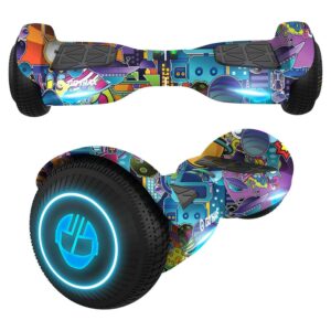 Gotrax Edge Hoverboard for Kids Adults, 6.5" Tires 6.2mph & 2.5 Miles Self Balancing Scooter, Galaxy