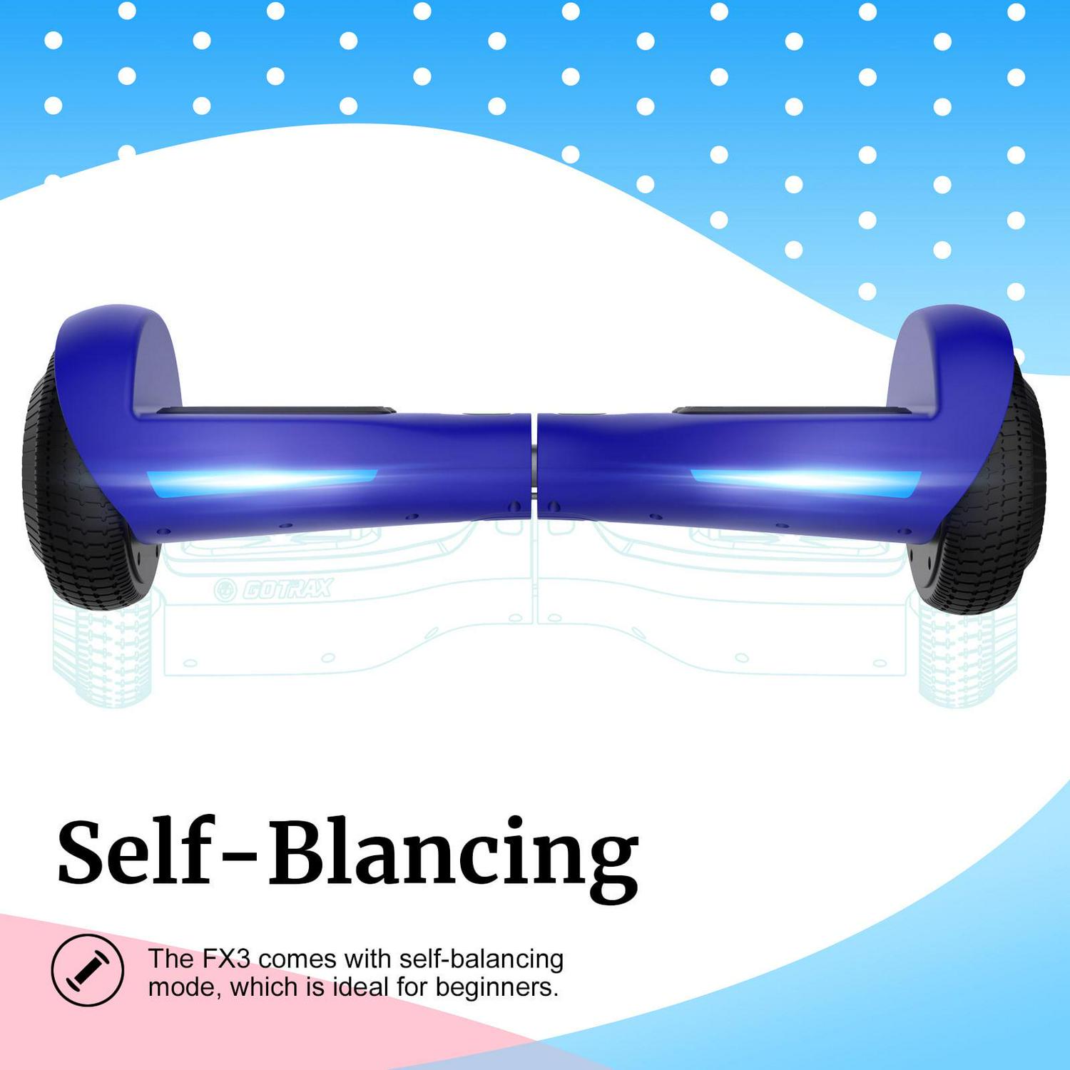 GOTRAX FX3 Hoverboard for Kids Adults,200W Motor 6.5" LED Wheels 6.2mph Speed Hover Board, Blue - Image 8