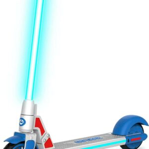 GOTRAX GKS Plus Electric Scooter for Kids 6-12, 150W Motor 6" Wheels Led Light Kids Electric Scooter, Blue