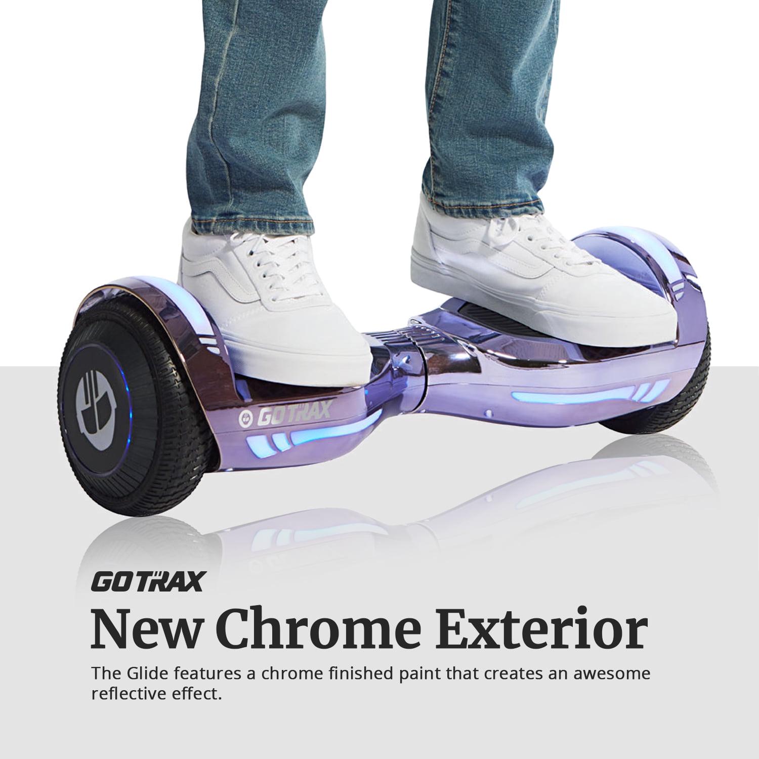 GOTRAX Glide 6.5" Hoverboard for Kids Ages 6-12 with Bluetooth Speaker and Led Lights, Purple - Image 3