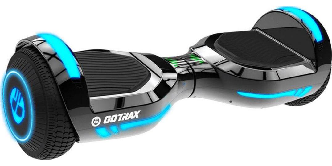 GOTRAX Glide Hoverboard for Kids Ages 6-12 with Bluetooth Speaker and LED Lights, Silver - Image 4