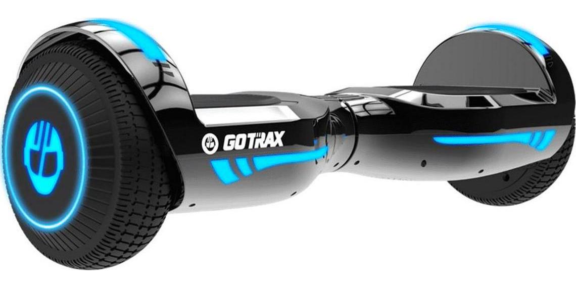 GOTRAX Glide Hoverboard for Kids Ages 6-12 with Bluetooth Speaker and LED Lights, Silver - Image 2