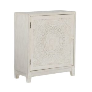 Powell Grace Cabinet Table, White