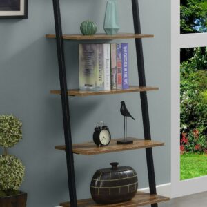 Convenience Concepts Graystone Ladder Bookshelf, Barnwood/Black