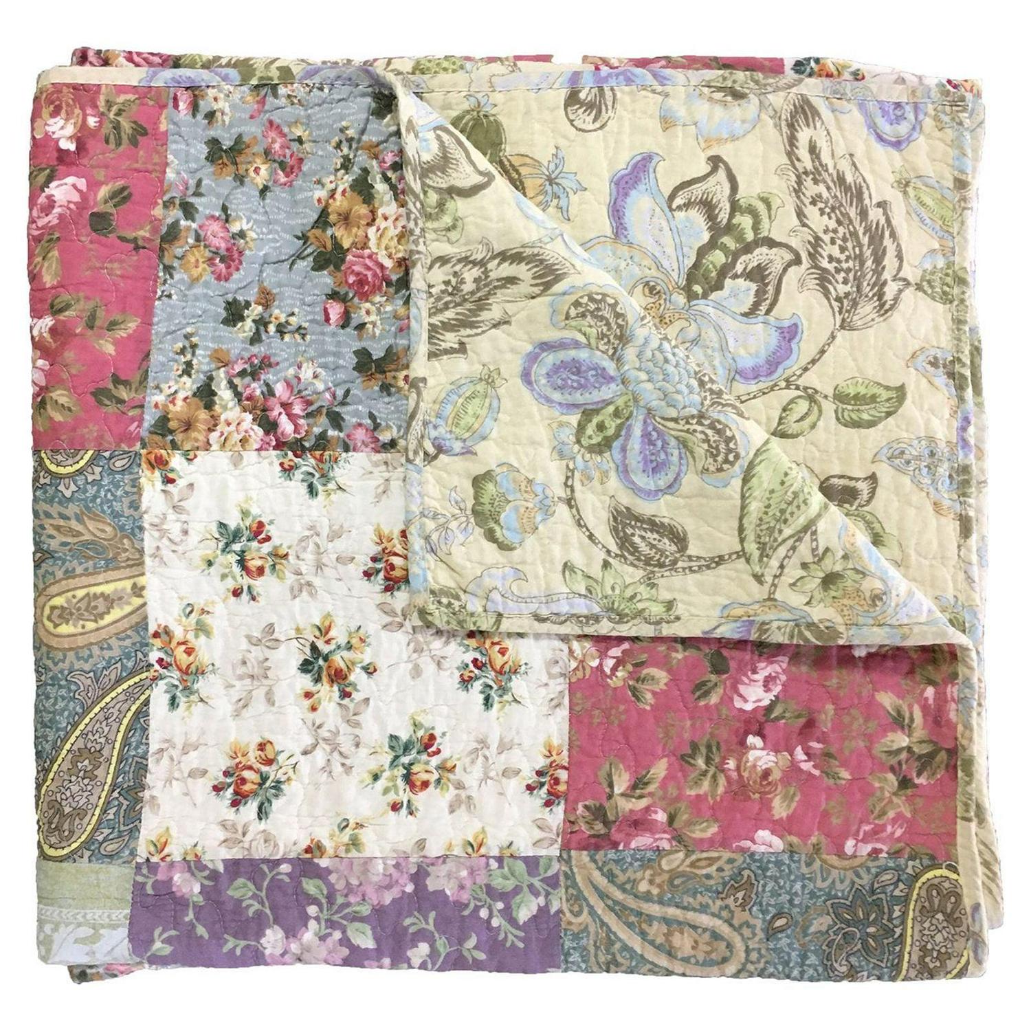 Blooming PrairieMultiBedspread Set, 3-PieceQueen - Image 2