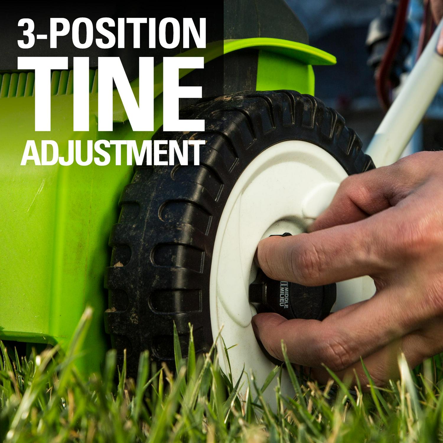 Greenworks 10 Amp 14" Corded Electric Dethatcher 27022 - Image 5