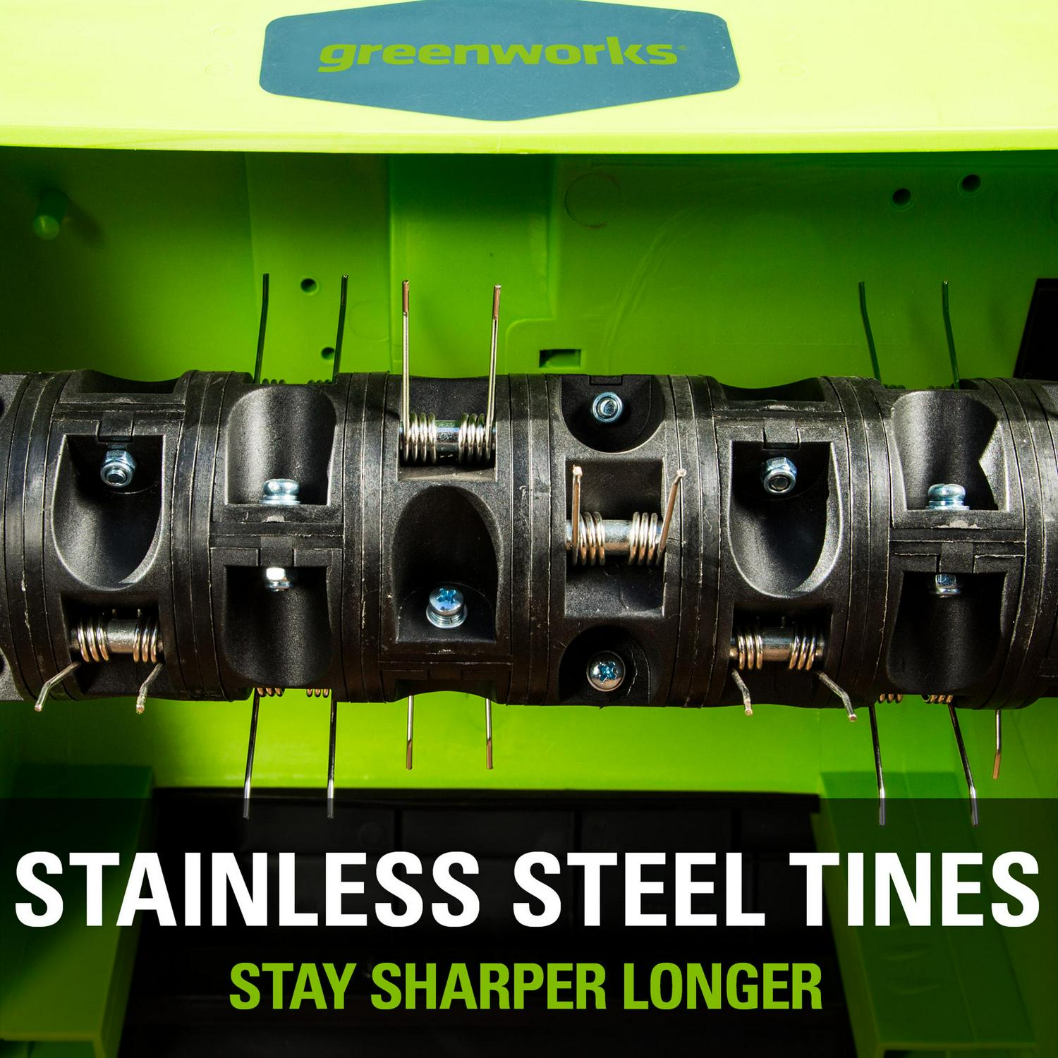 Greenworks 10 Amp 14" Corded Electric Dethatcher 27022 - Image 9