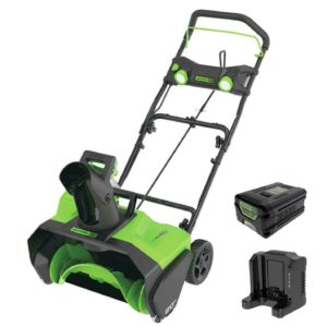 Greenworks 60V 20" Cordless Single-Stage Snow Blower with 5.0 Ah Battery & 6A Charger 2608702