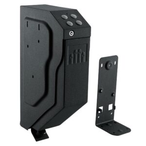 GunVault Mountable Quick Access Drop-Down Pistol Safe with Patented No-Eyes Keypad