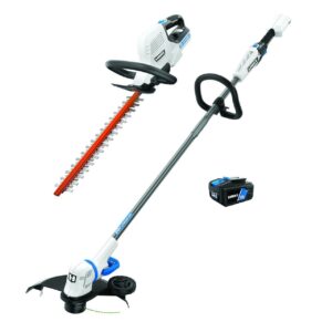 HART 18" 20 Volt Battery Powered Power Hedge Trimmer, Dual Action Blades