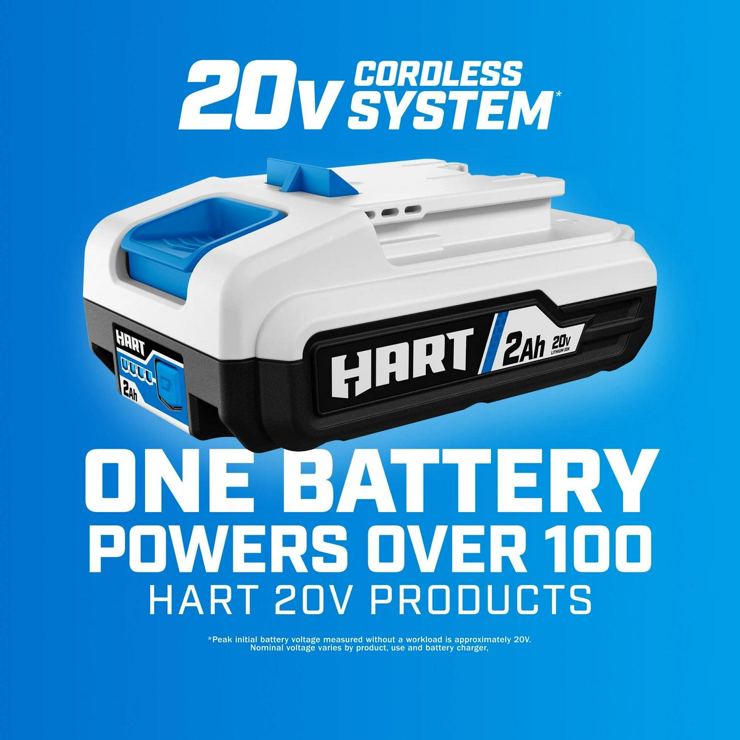 HART 20-Volt Dual Brushroll Stick Vacuum Kit, (1) 4.0 Ah Lithium-Ion Battery - Image 17