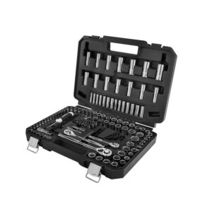 HART Multiple Drive 180-Piece Mechanics Tool Set, Chrome Finish
