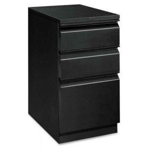 HON 3 Drawers Vertical Lockable Filing Cabinet, Black