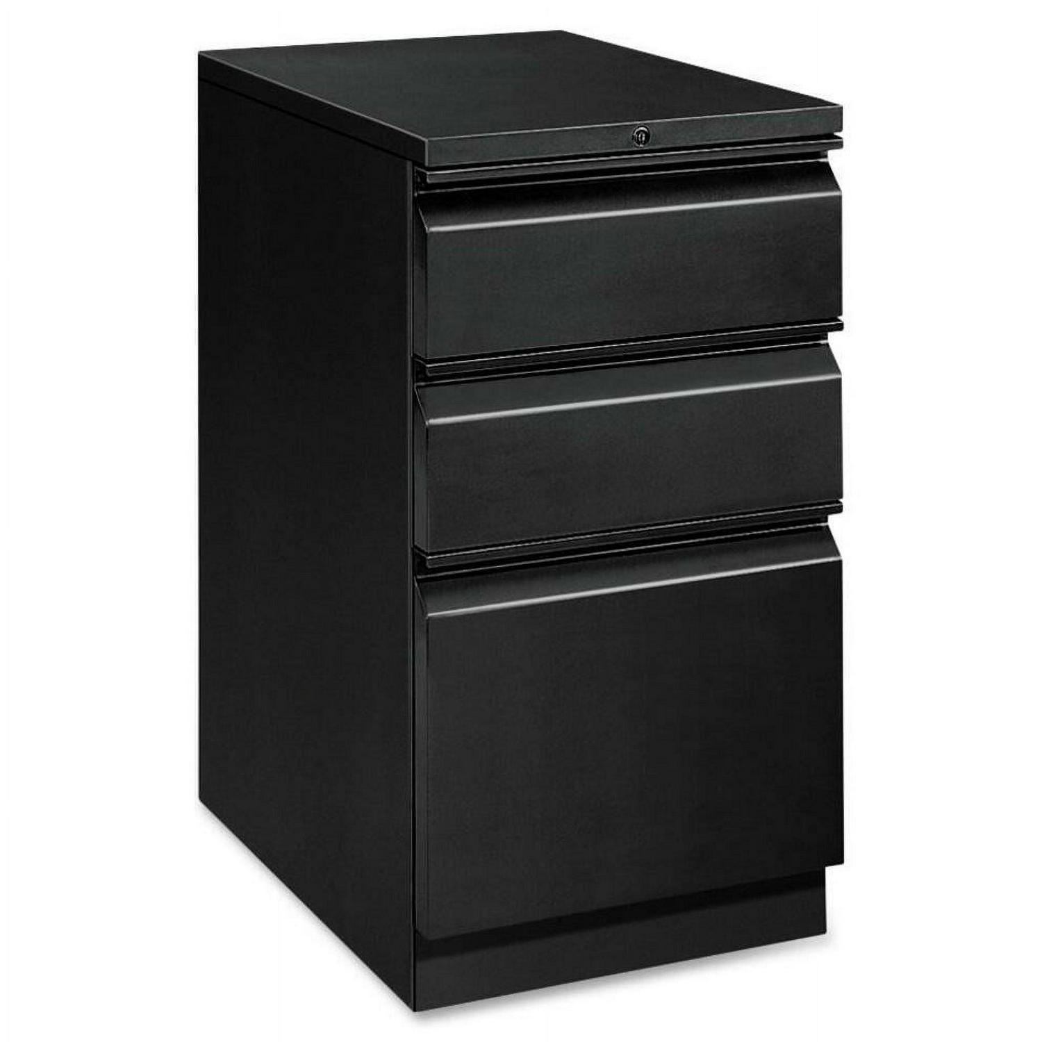 HON 3 Drawers Vertical Lockable Filing Cabinet, Black